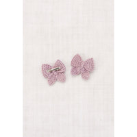 Misha and Puff Plum Petal Baby Puff Bow Set