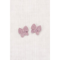 Misha and Puff Plum Petal Baby Puff Bow Set