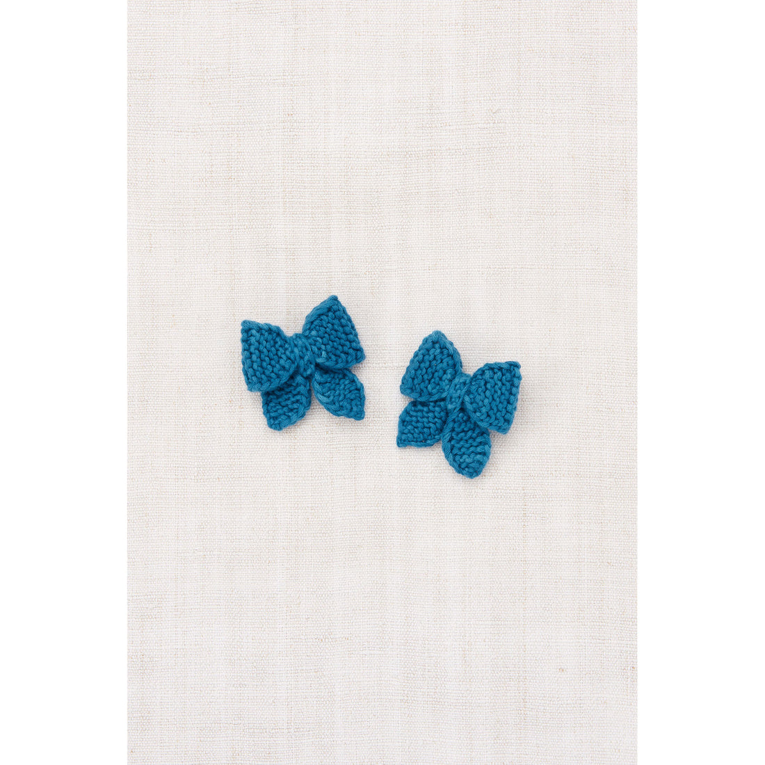 Misha and Puff Prussian Blue Baby Puff Bow Set