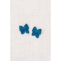 Misha and Puff Prussian Blue Baby Puff Bow Set