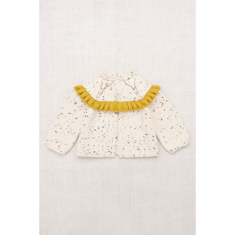 Misha and Puff Picnic Confetti  Ruffle Baby Cardigan
