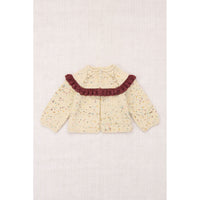 Misha and Puff Snowglobe Confetti Baby Ruffle Cardigan