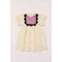 Misha and Puff  Snowglobe Confetti Baby Scallop Bib Dress