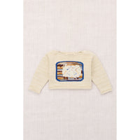 Misha and Puff Marzipan Baby Sheep Boatneck Sweater
