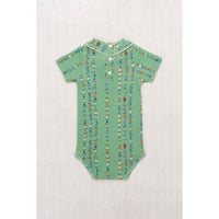 Misha and Puff Jadeite Little Botanica Short Sleeve Scout Onesie