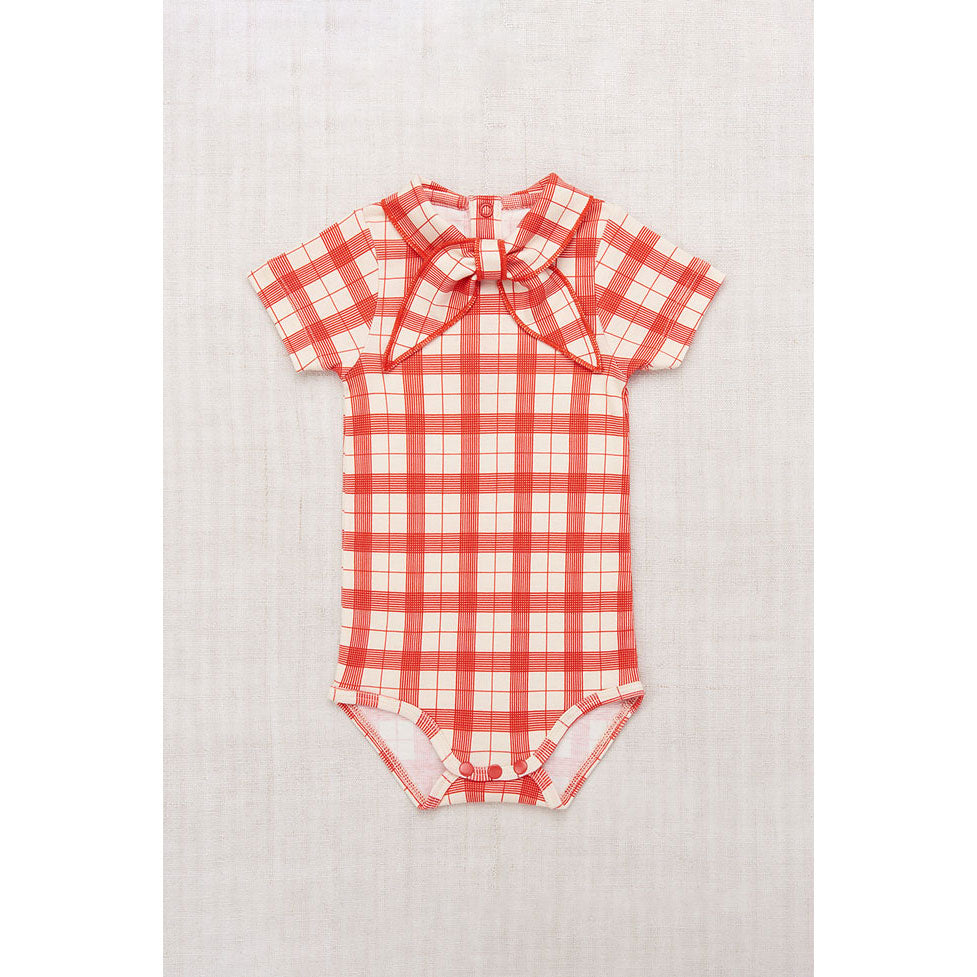 Misha and Puff Tomato Piazza Short Sleeve Scout Onesie