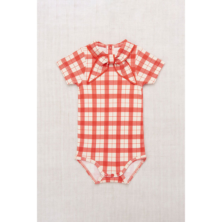 Misha and Puff Tomato Piazza Short Sleeve Scout Onesie