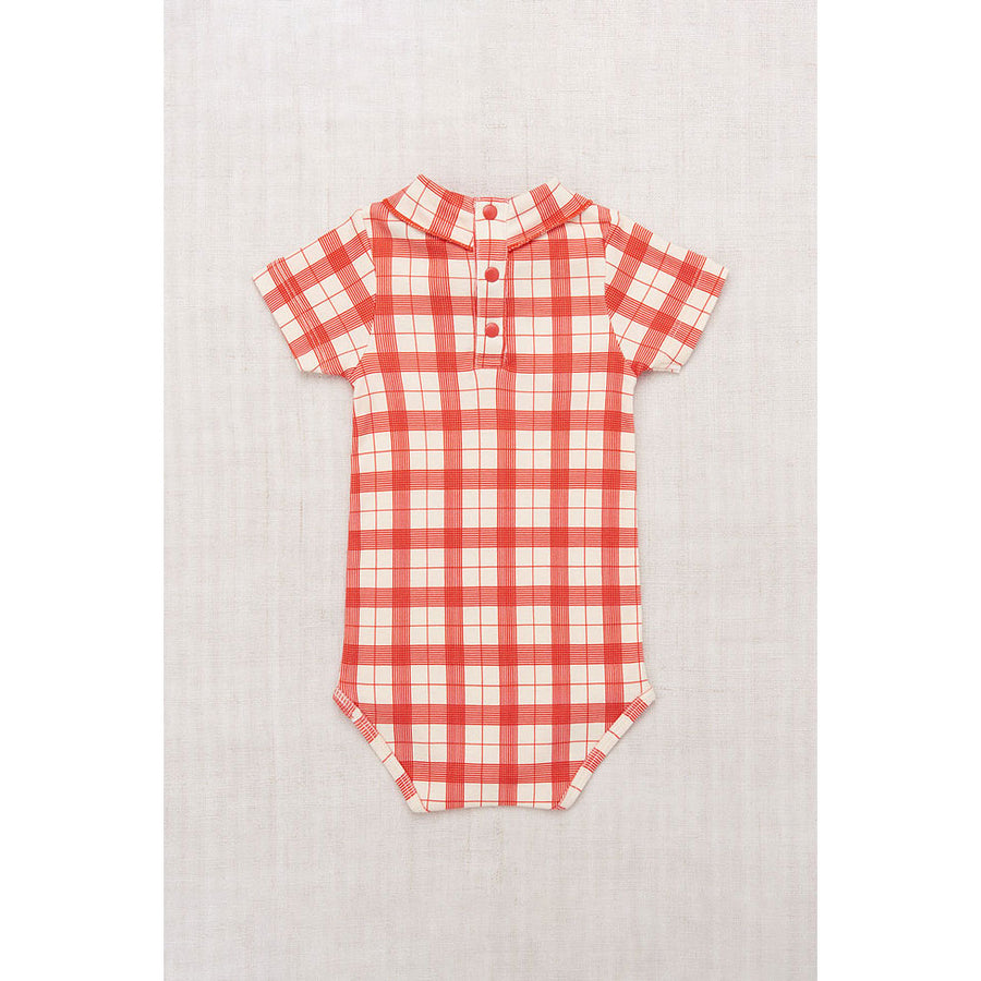 Misha and Puff Tomato Piazza Short Sleeve Scout Onesie