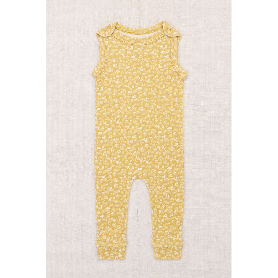 Misha and Puff Root Bunny Meadow Baby Snap Overall