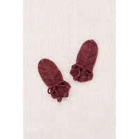 Misha and Puff  Madder Root Baby Snowshoe Hare Mittens