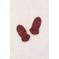 Misha and Puff  Madder Root Baby Snowshoe Hare Mittens