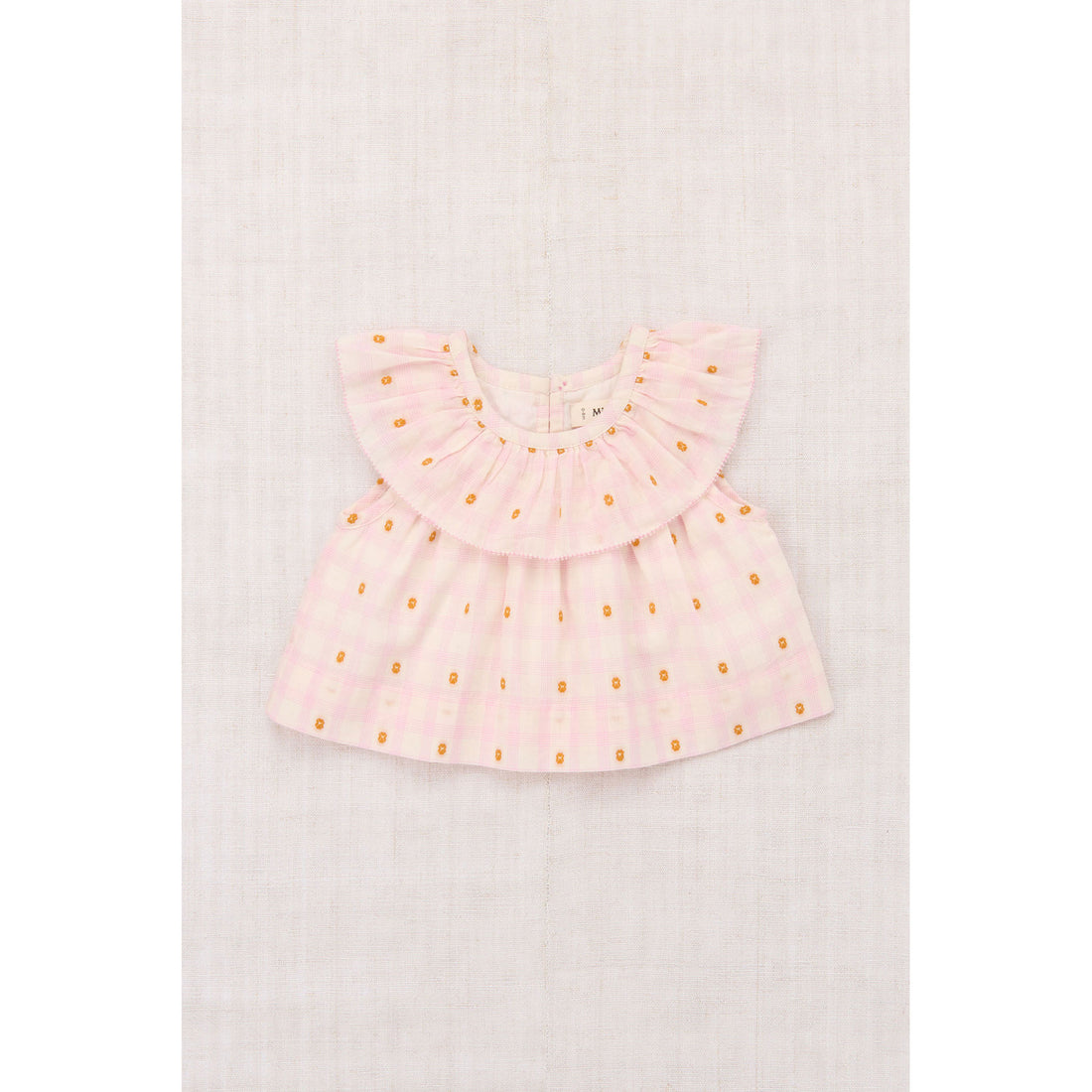 Misha and Puff Azalea Blossom Plaid Baby Tallulah Top