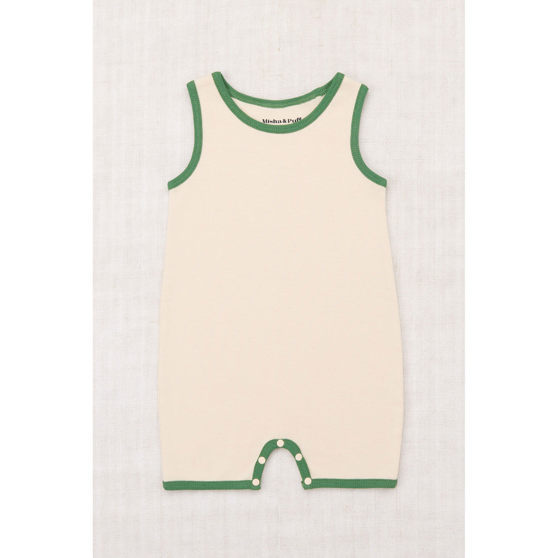 Misha and Puff Bisque Baby Tank Romper