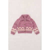 Misha and Puff Antique Rose Baby Zig Zag Cardigan
