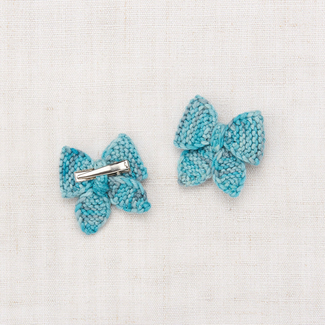 Misha and Puff Baby Puff Bow Set - Lake