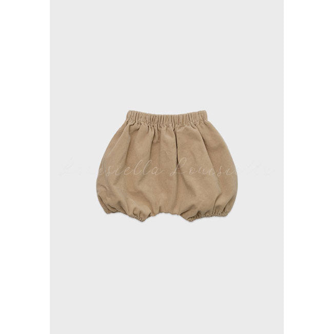 Louisiella Beige Baby Ganaelle Corduroy Bloomer