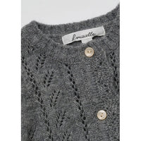 Louisiella Gray Baby Abbie Knit Cardigan