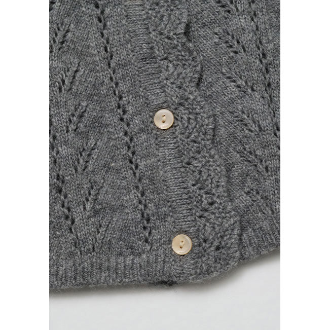 Louisiella Gray Baby Abbie Knit Cardigan