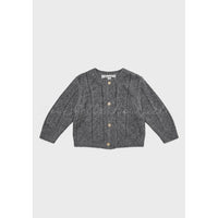Louisiella Gray Baby Abbie Knit Cardigan