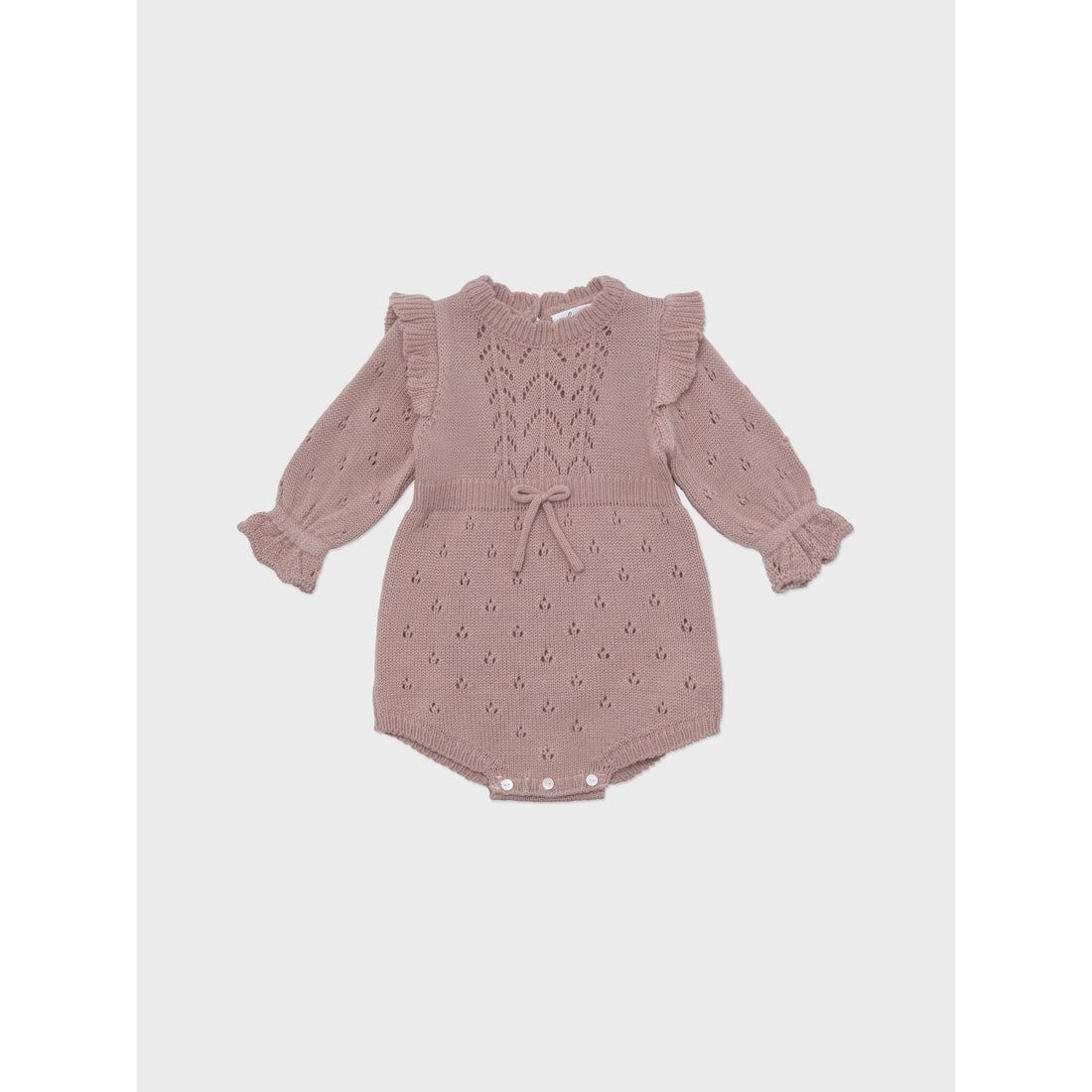 Louisiella Indee Pink Baby Lena Knit Romper