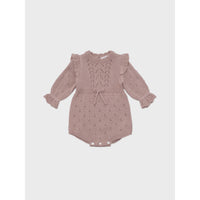 Louisiella Indee Pink Baby Lena Knit Romper