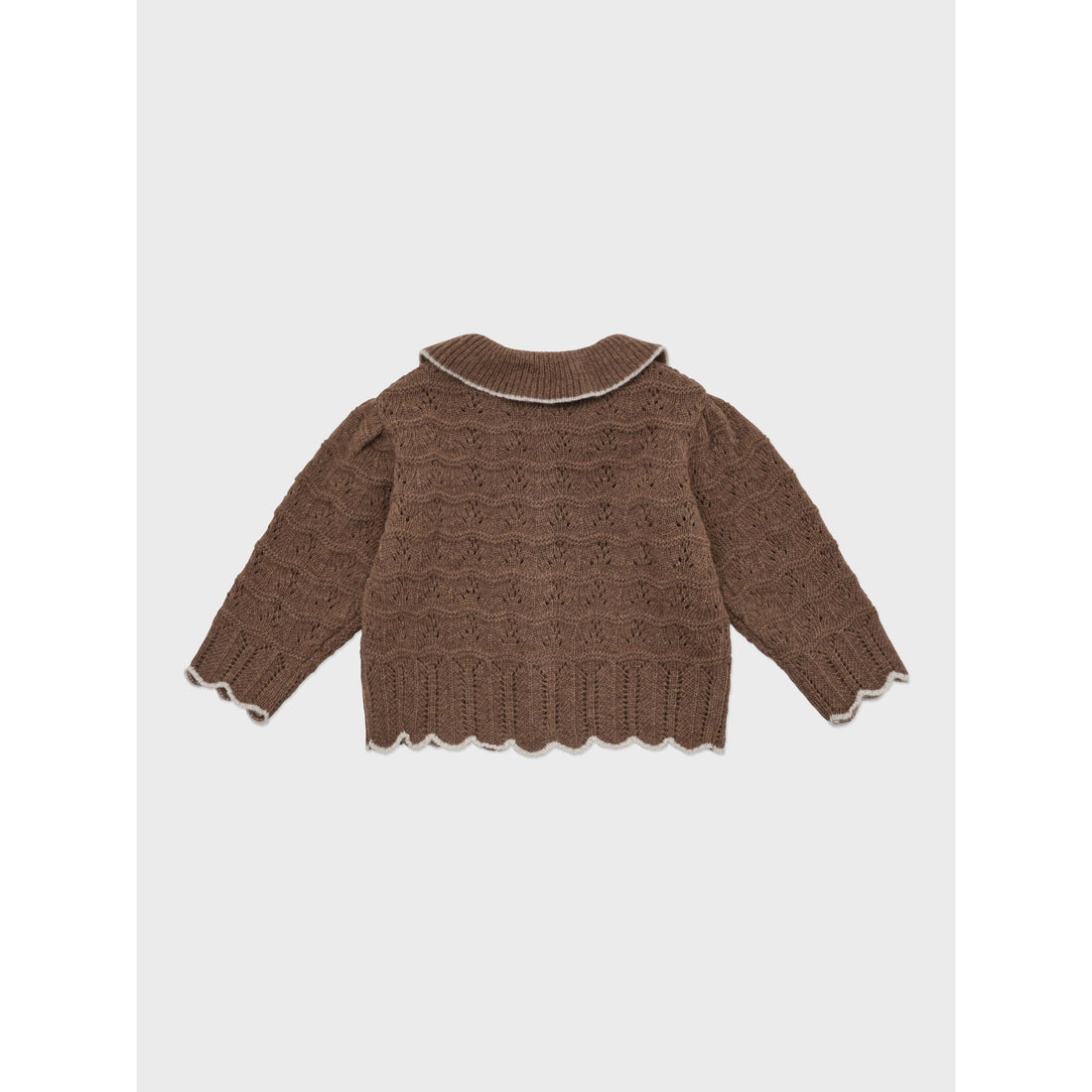 Louisiella Brown Baby Bretta Knit Cardigan