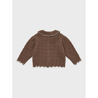 Louisiella Brown Baby Bretta Knit Cardigan
