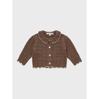 Louisiella Brown Baby Bretta Knit Cardigan