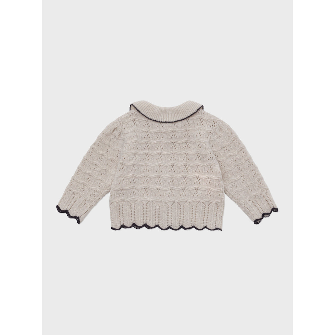 Louisiella Light Beige Baby Bretta Knit Cardigan