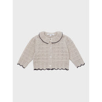 Louisiella Light Beige Baby Bretta Knit Cardigan