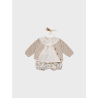 Louisiella Beige Baby Perry Knit Cardigan