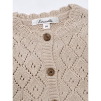 Louisiella Beige Baby Perry Knit Cardigan