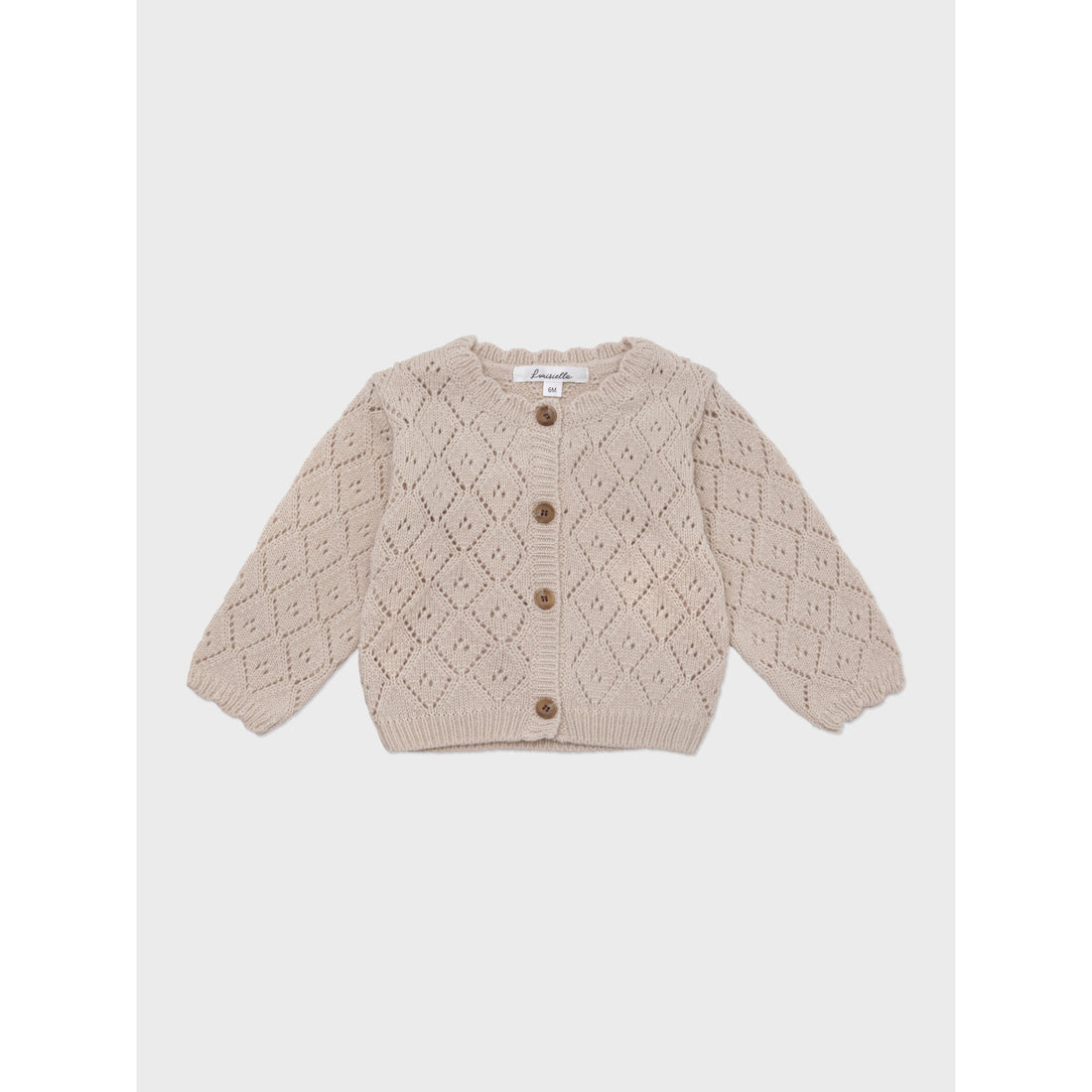 Louisiella Beige Baby Perry Knit Cardigan