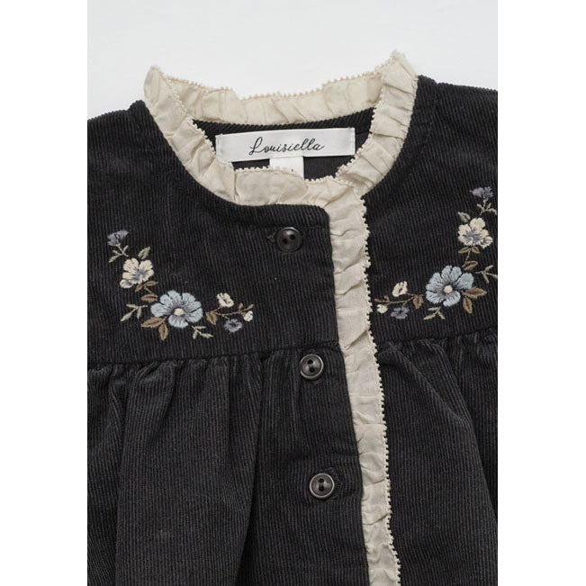 Louisiella Baby Noir Corduroy Romper