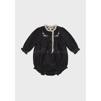 Louisiella Baby Noir Corduroy Romper