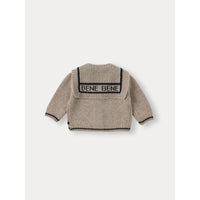 Bene Bene Sand Beige Baby Marine Sailor Knit Cardigan