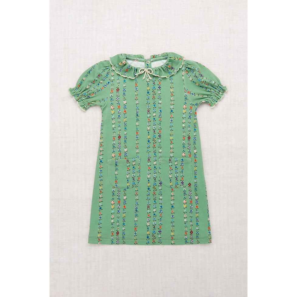 Misha and Puff Jadeite Little Botanica Balloon Sleeve Pattie Dress