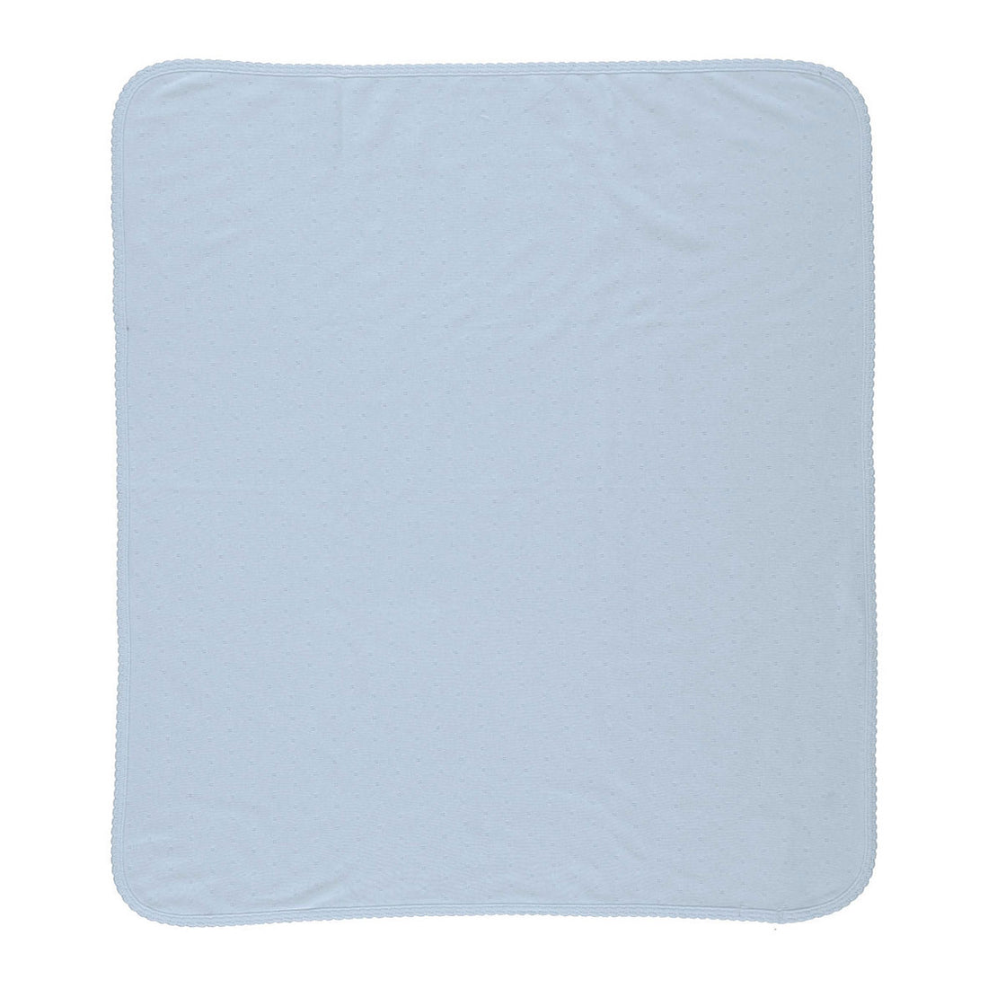 Bebe Organic Blue Pointelle Bebe Blanket