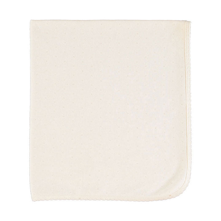 Bebe Organic Natural Pointelle Bebe Blanket