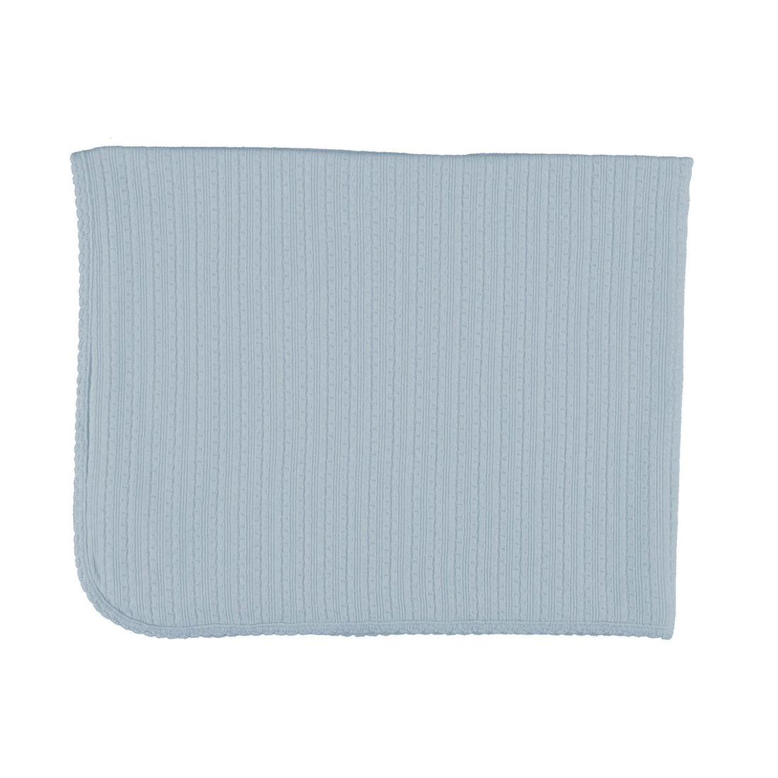 Bebe Organic Sky Blue Pointelle Bebe Blanket