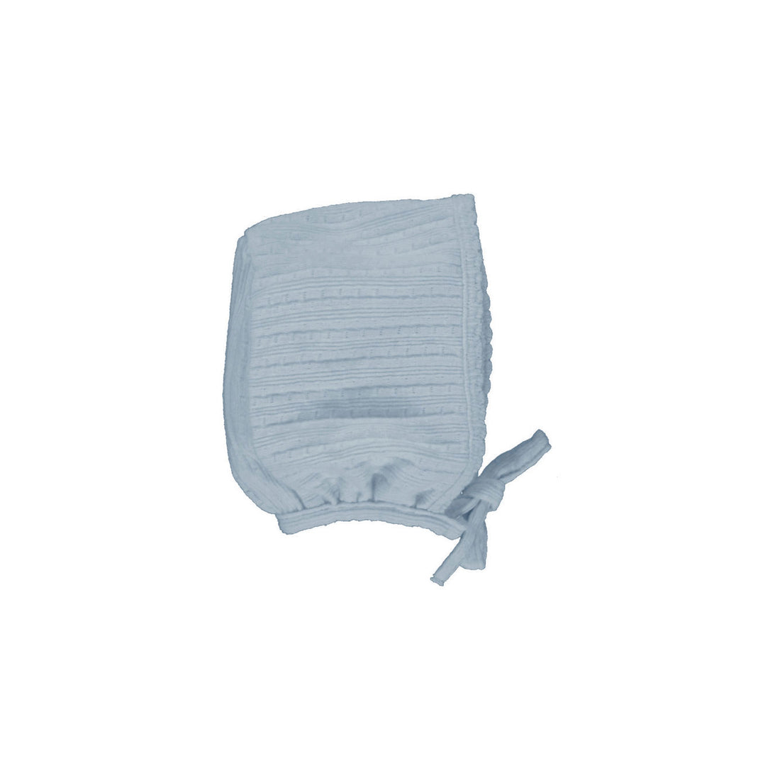Bebe Organic Sky Blue Pointelle Bebe Bonnet
