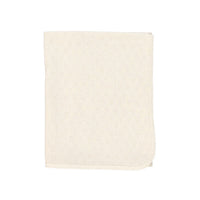 Bebe Organic Natural Heart Pointelle Blanket
