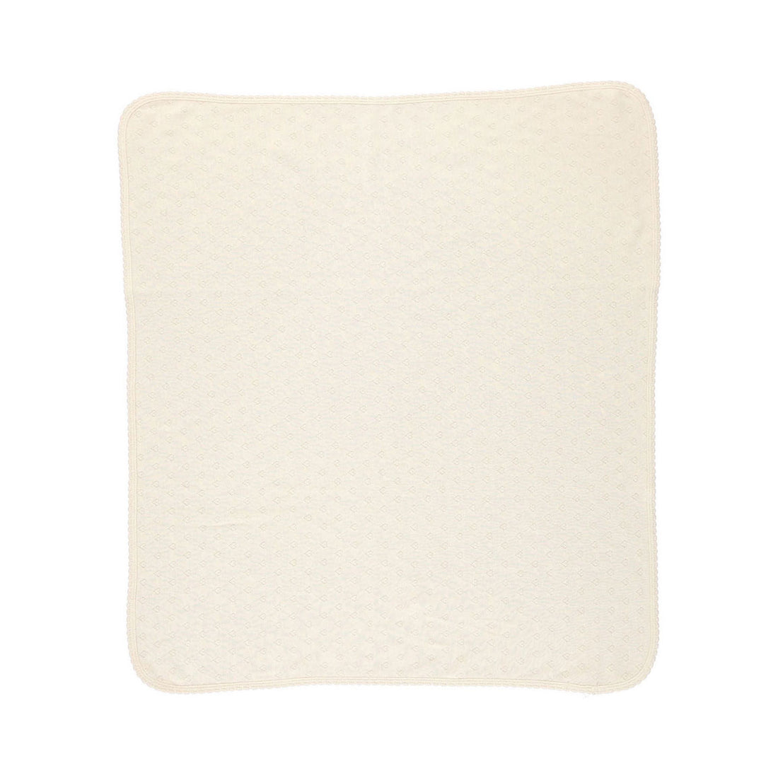Bebe Organic Natural Heart Pointelle Blanket