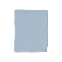 Bebe Organic Sea Heart Pointelle Bebe Blanket