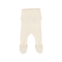 Bebe Organic Natural Heart Pointelle  Bebe Heart Footed Legging