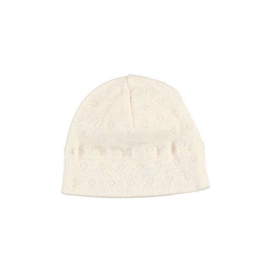 Bebe Organic Natural Heart Pointelle Hat