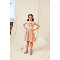 Bebe Organic Floral Stripe Florence Dress