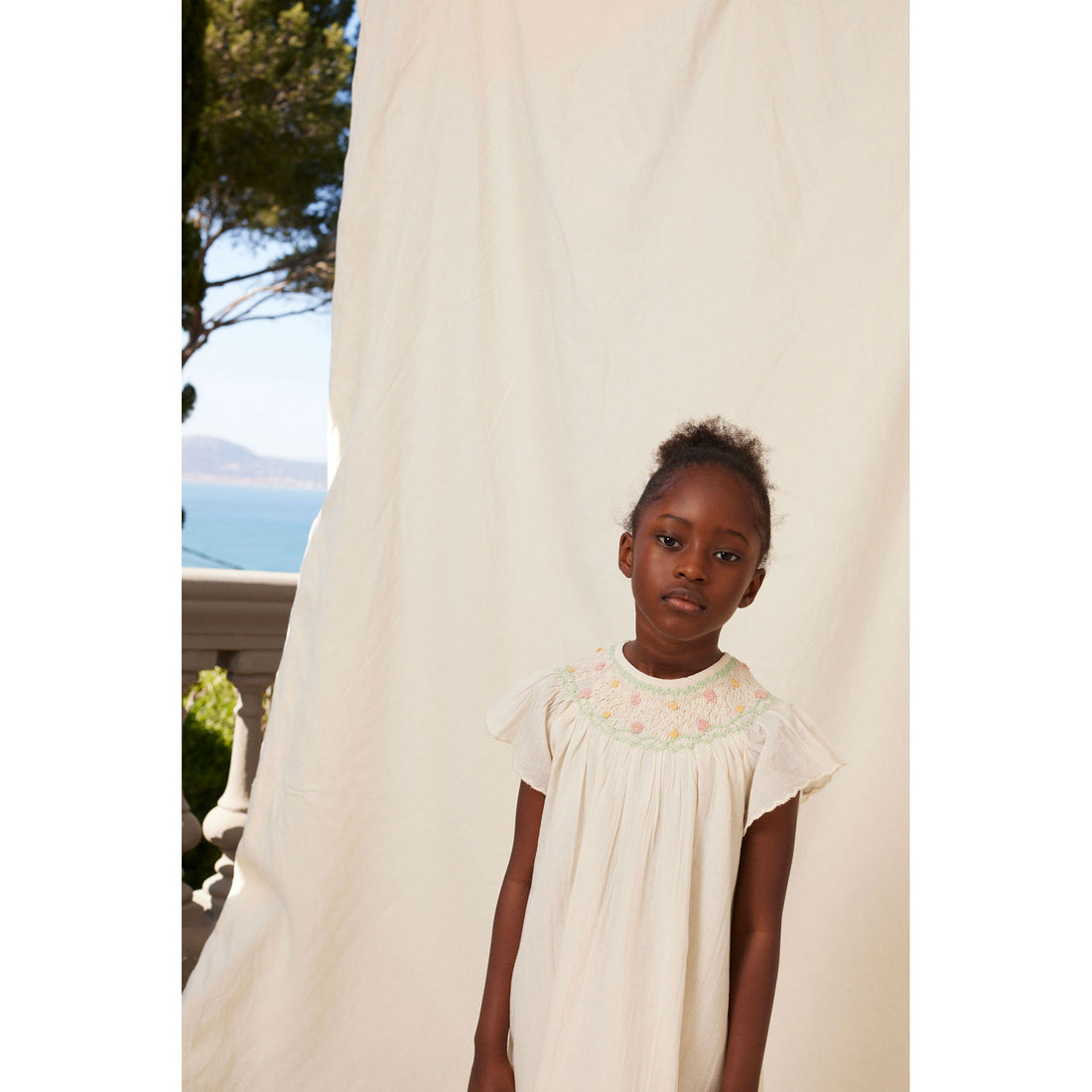 Bebe Organic Antique Lace Luna Special Butterfly Dress