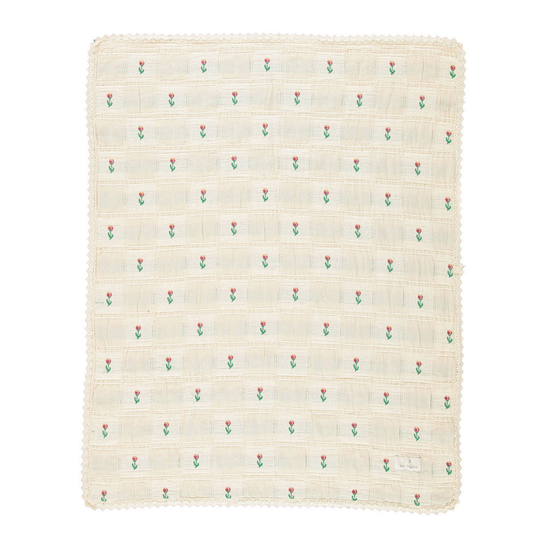 Bebe Organic Blue Balloon Patchwork Blanket