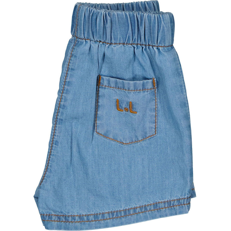 Louis Louise Blue Chambray Pekin Bermudas